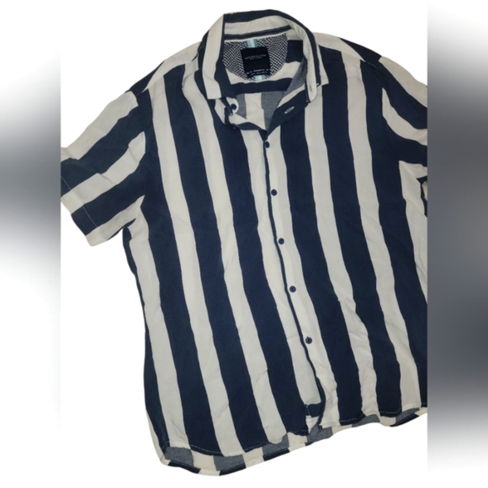Denim & Flower Bold Striped Button-Down Shirt